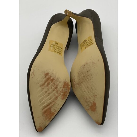 Journee Collection Charcoal Gray Point Toe D'Orsay 3 in Heel size 11 - Picture 9 of 14